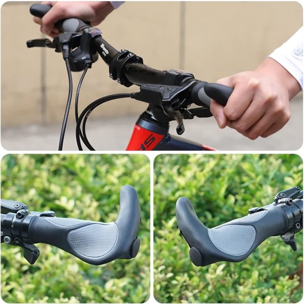 Ergonomiska cykelhandtag, gummi TPR cykelgrepp MTB handtag