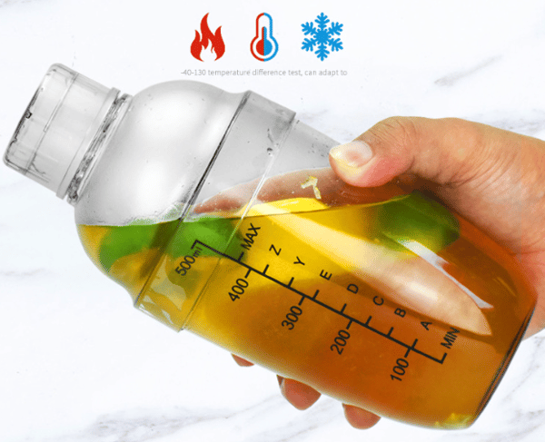 Snow Grams Cup Plast Cocktail Shaker Vin Drik Mikser, 500ml