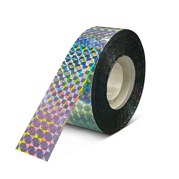 Sølvfugl skremmende reflekterende tape, holografisk bånd, ideelt for hage,