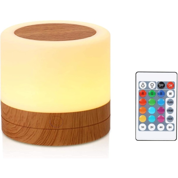 Night Light, Portable Touch Lamp Bedside Table Lamp Rechargeable Dimmable E