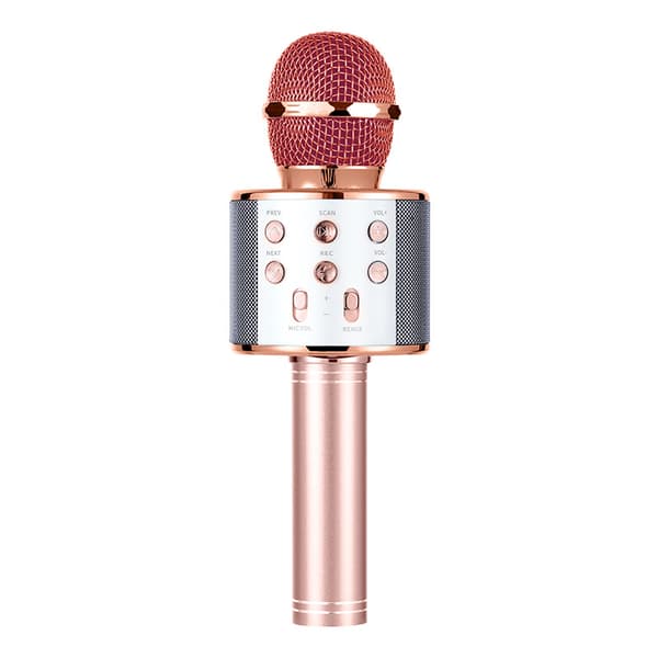 Karaokemikrofoni kaiuttimella ja Bluetoothilla Ruusukulta