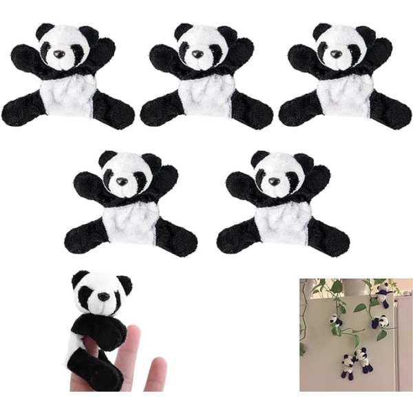 6 stk Panda Kjøleskapsmagneter Søte Plysj Panda Kjøleskapsmagnet Tørrslett Tavlemagneter