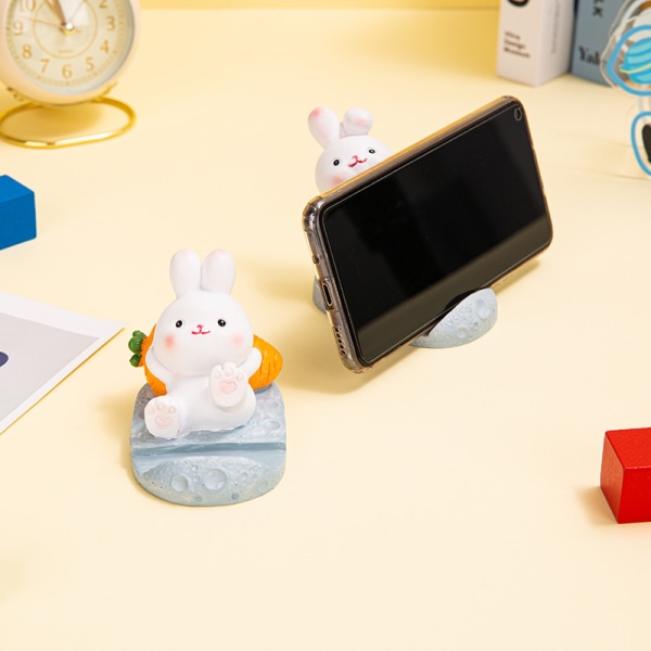 Bunny Resin Desktop Stand Håndfri Mobil Smartphone Stand Tablet Display
