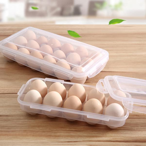 Kjøleskap Egg Oppbevaringsboks Beholder