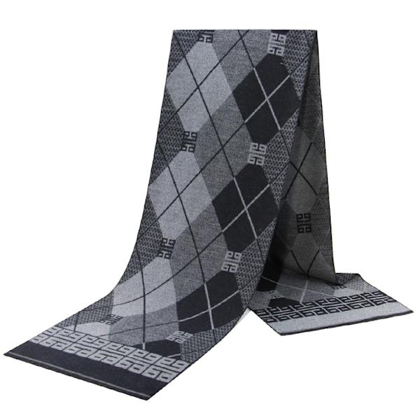 (Svart) Herrscarf Varm Tjockad Kashmirscarf