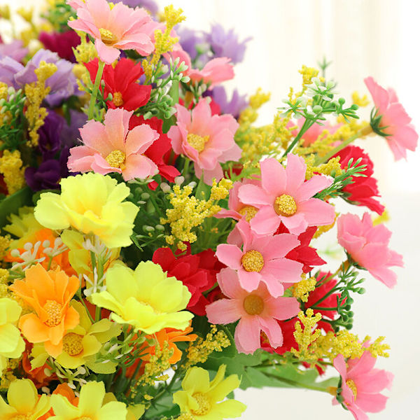 Konstgjord blomma Daisy, dekorativ dansande orkidé blomsterarrangemang, Danc