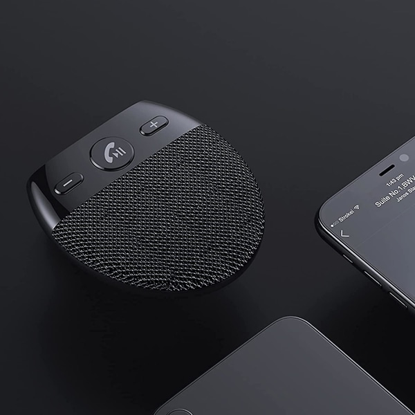 Bluetooth-auton kaiutinpuhelin aurinkolipan pidikkeellä, langaton kaiutinpuhelin musiikin toistoon