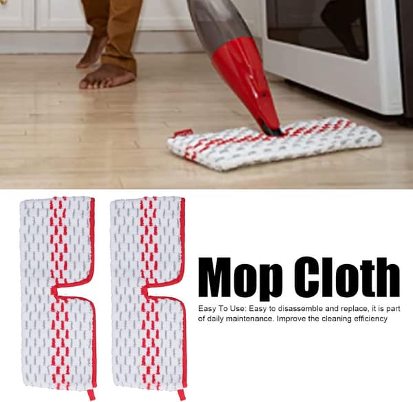 2 stk. gulvmoppe-påfyldning professionel mikrofiber-moppude-mopperklud-erstatning