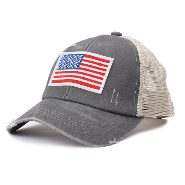 Fish Flag Mesh Ball Cap-Høj Krone