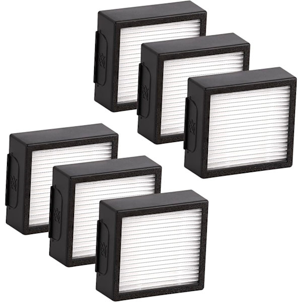 (6 stk) Erstatnings-HEPA-filter Kompatibelt med iRobot Roomba Combo J7+ plus/Combo j5+ Combo j9+ Robotstøvsuger 6 stk HEPA-filter Tilbehørssett