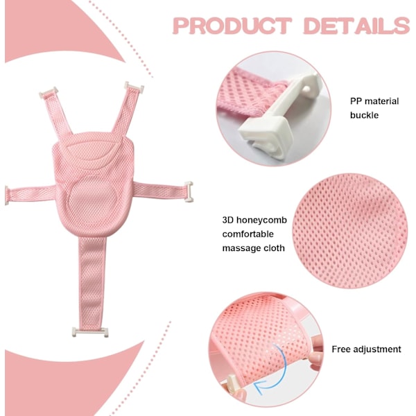 Babybadehammock, Babybærehammock i Mesh Badeleje, Universal Adj