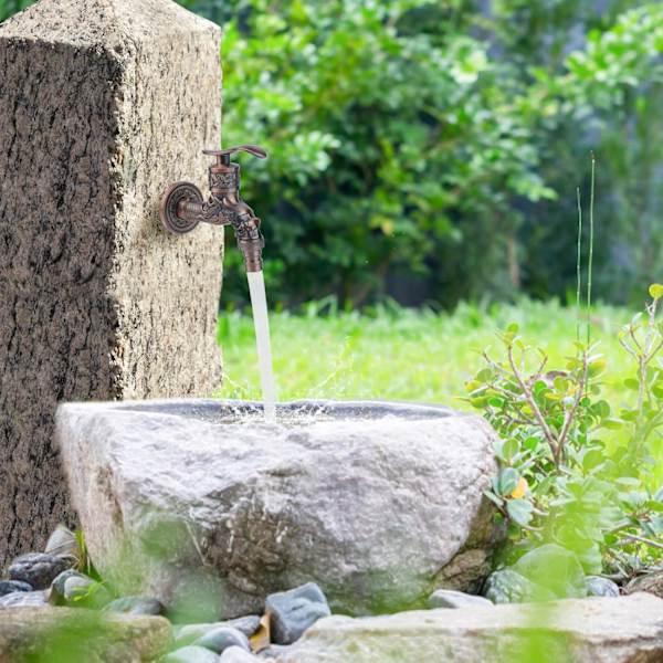 Retro Sinkkipuutarhanaulakko: Ulkopuutarhanaulakko G1/2\" Antiikkinen puutarhanaulakko Eurooppalaistyylinen naulakko Ulkona oleva naulakko yhteensopiva kotiin Ulkokeittiö Kylpy