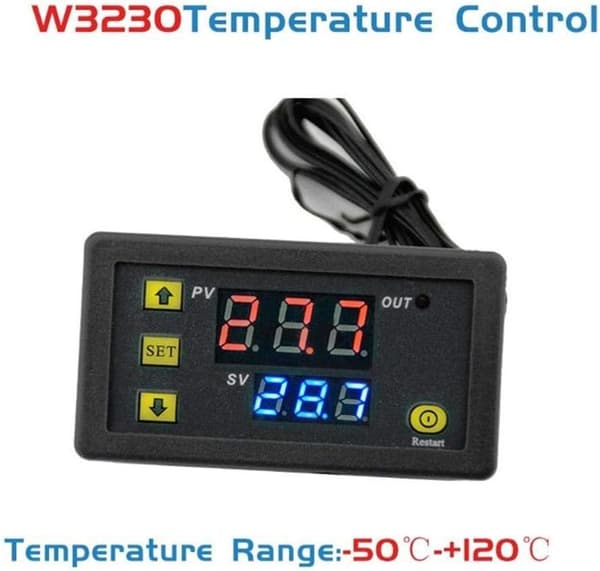 24V 20A W3230 LCD Digital Termostat Regulator Hög Temperatur