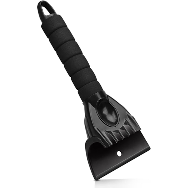2 stk isskraper, plast frostskrape med sklisikkert håndtak Multifunksjonelt verktøy spade design snøskuffe for bil, svart, 25,5 * 9,5 cm