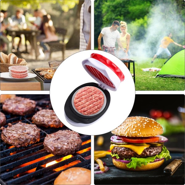 Non-Stick Justerbar Hamburgerpressform Hackbiffform för Biffar