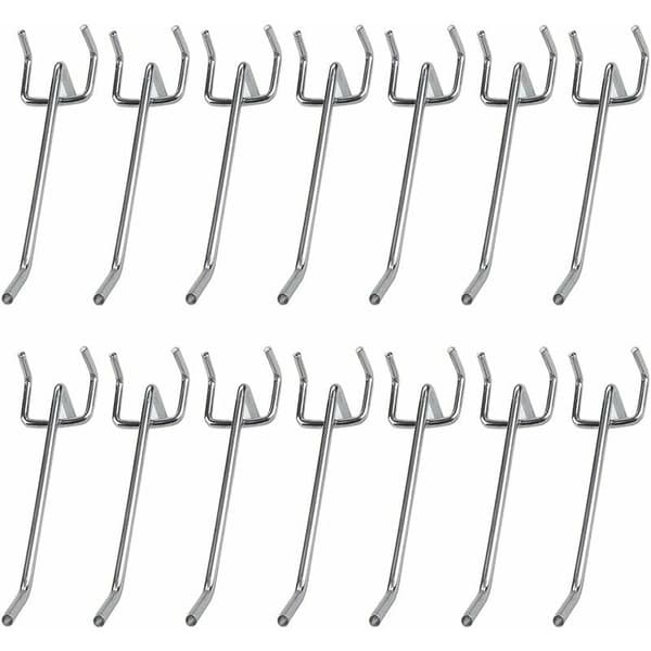 Förvaringskrok 40 st Pegboard-krok, Pegboard-sortiment, Pegboard-dörrkrokar, P