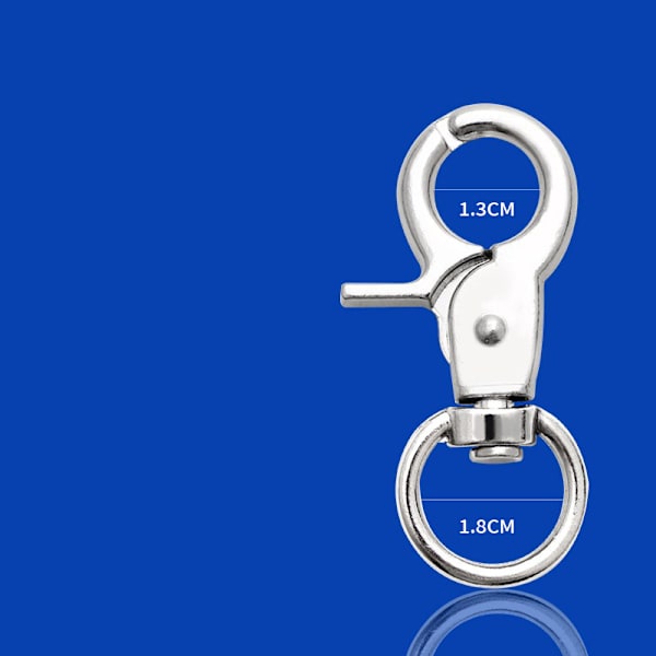 5 stk Nøkkelring Karabiner, Multifunksjonell Svingbar Karabiner, Sinklegering Mini Svingbare Karabiner Hundekjede Nøkkelring Krok, for Nøkkelringer, Hundebånd