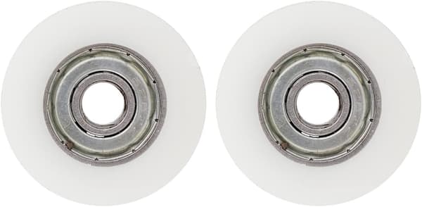 2 stk. drivhusdørhjul erstatningssett 30 mm diameter