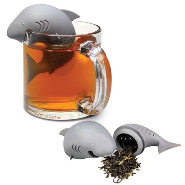 Funny Animal Shape Tea Filter$Silicone Shark Tea Infuser Varmebestandig te