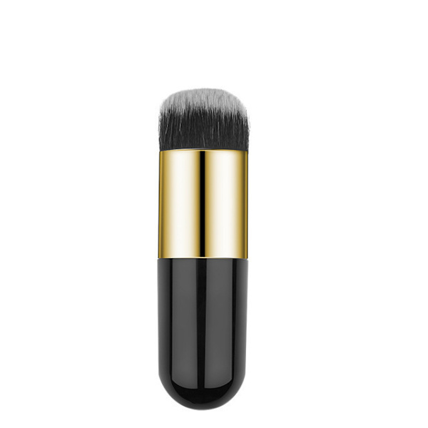 Professionel kosmetisk foundation makeup børste sort