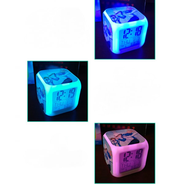 Led 7-färgad väckarklocka Roblox