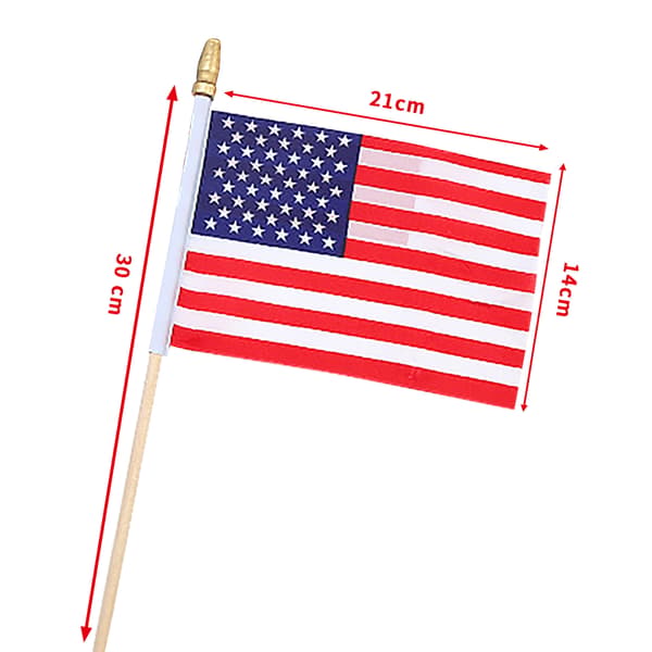 LOT  USA Wooden Stick Flag - Juli 4. dekorasjon, Veteran Party, Mini Ameri
