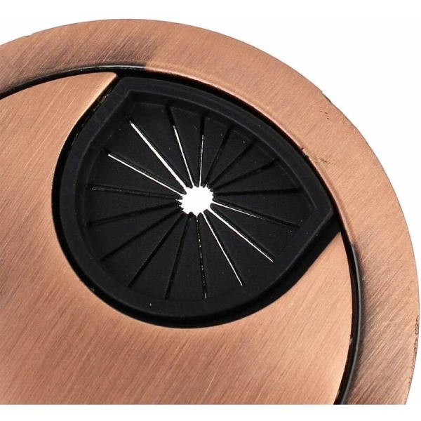4 stk kabelgjennomføring for skrivebord bordgjennomføring sinklegering diameter 50mm