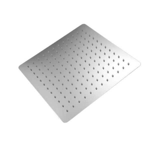Dusjhode i rustfritt stål - Vannbesparende dusj, firkantet dusjhode Universal Rain Shower Head Thread, 360° roterbar, 30° tilt