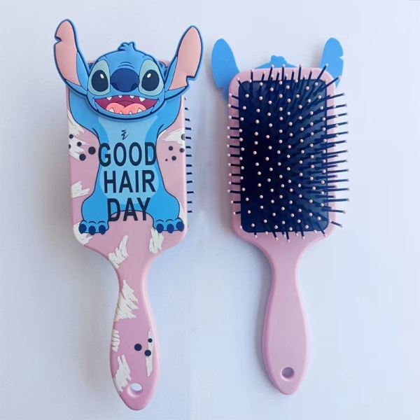 Stitch hårborste för kvinnor och flickor - söt tecknad design, mjuk