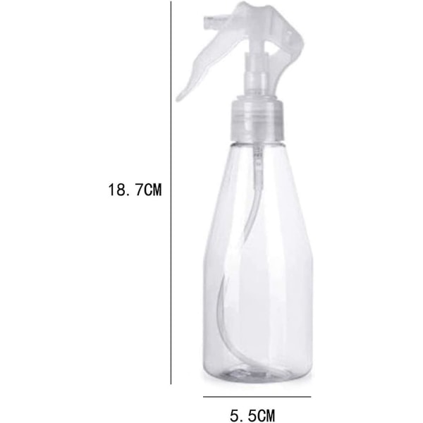 Plast sprayflaske, 1 stk 200ml klar tom sprayflaske sprayflaske
