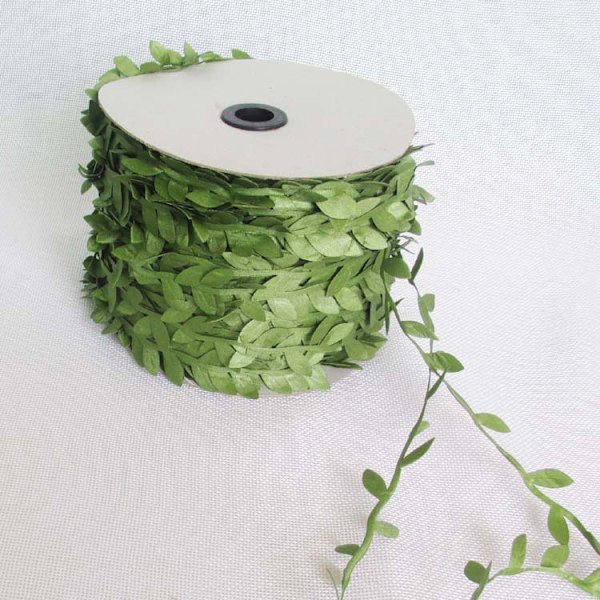 10 meter silkesbladformade konstgjorda blommor gröna blad för hem bröllop d