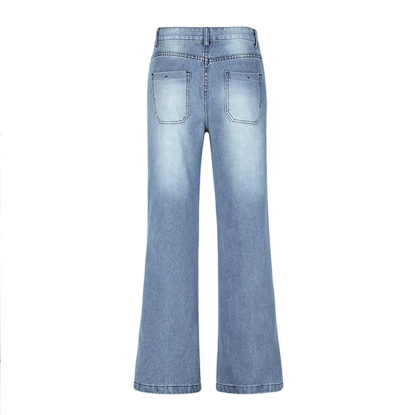 Naisten bootcut-farkut, korkeavyötäröiset farkut, suorat leveälahkeiset farkut, rennot baggy-farkut