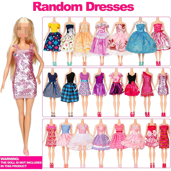 30cm Etian Barbie dockkläder flickleksak prinsessaccessoarer dockkläder accessoarer, 50-delad uppsättning