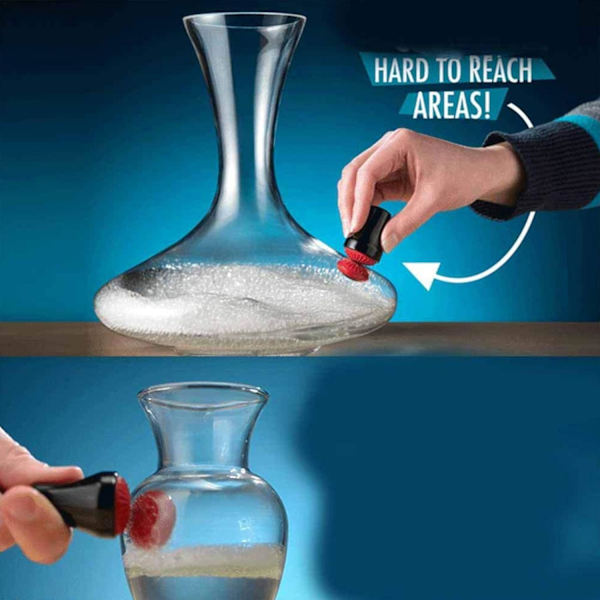 Magnetiska dekanteringsrengöringsbollar, rengöringsmedel för glasflaskor, precision
