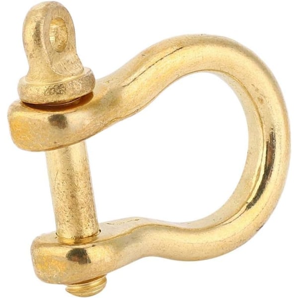 2 stk. spænde justerbar clips bangle, 10mm bøjle D-armbånd ren messing skrue
