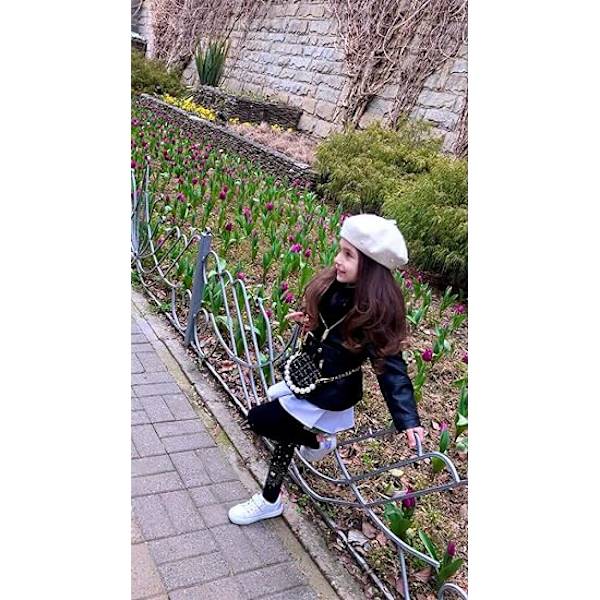Børnepige Uld Perle Berets Prinsesse Varm Mode Toddler Piger C