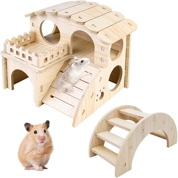 Hamsterhus Gunga Bro Trä Hamsterhus DIY Hamster Trä Hus Wo