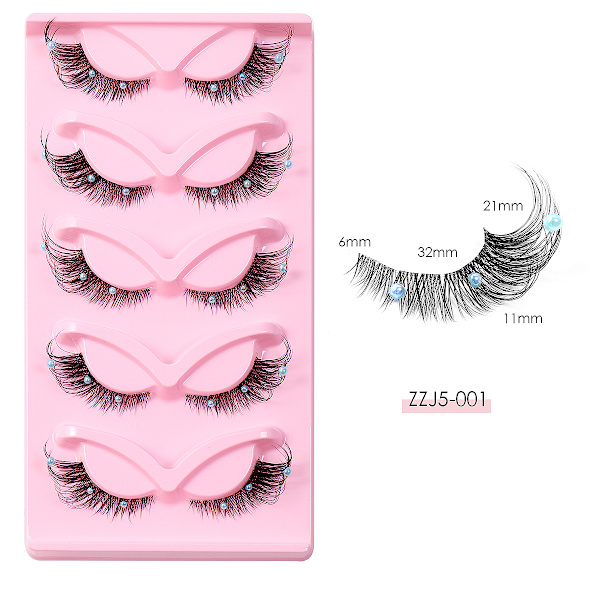 Foxes Eye Lashes Wispy Cats Eye Falska Ögonfransar Naturlig Look Angel Wing Lash Som Ser Ut Som Extensions Faux Mink Lashes Falska Ögonfransar