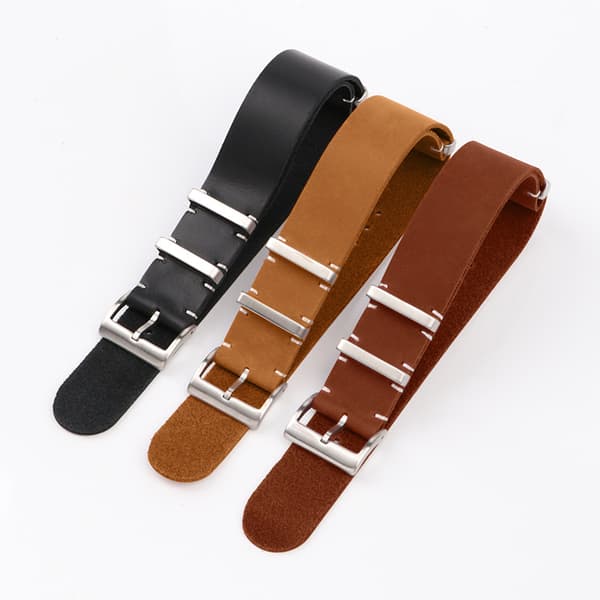 Læderurrem – Quick Release armbånd kompatible mænd kvinder – 22 mm