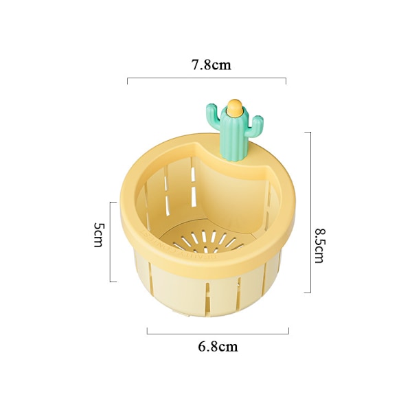 3 stk Kaktus Kjøkkenvaskavløp Sil, Tegneserie Kaktusformet Kjøkkenvask