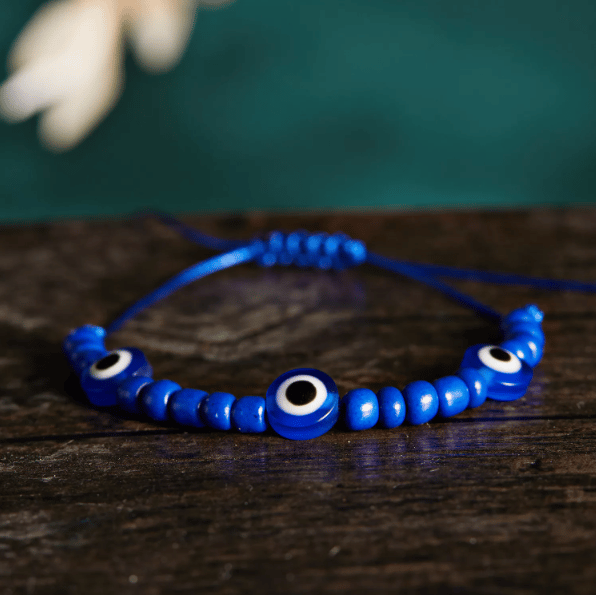 Onde øje armbånd Justerbar 2-pak Blå Blå