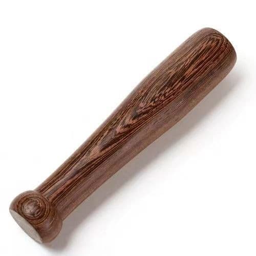 Trämuddlare, lackerad valnöt, brun, 19 cm/7,9 tum