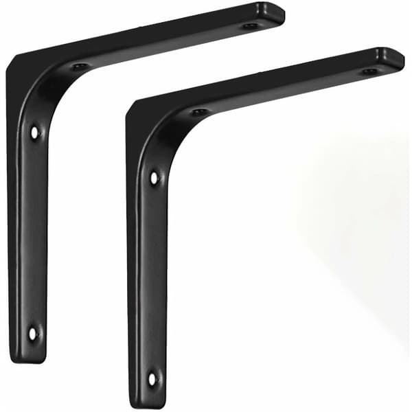 2 st hyllkonsoler, kraftiga väggkonsoler, L-formade väggkonsoler, 150x125mm