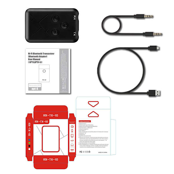 Bluetooth-mottaker og -sender 5.0