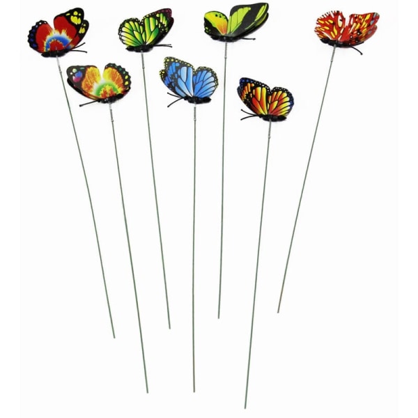 50-pack dekorativa konstgjorda fjärilar för inomhus- och utomhusdekoration