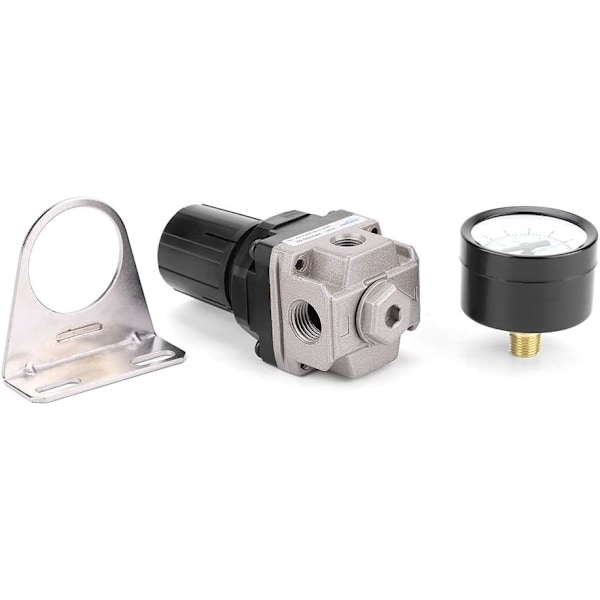 Lufttrycksregulator, G1/4 luftdriven kompressor med tryckmätare, 1
