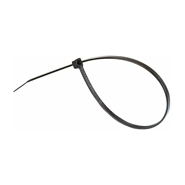 Nylon Kabelbinder - 300mm x 4mm - Sort - UV-resistent Kabelbinder - Kabelbindere
