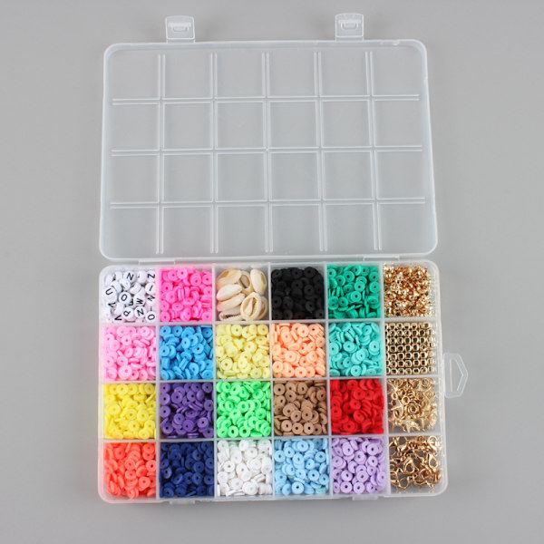 DIY - Lerpärlor - Polymerpärlor - Smyckestillverkning flerfärgad