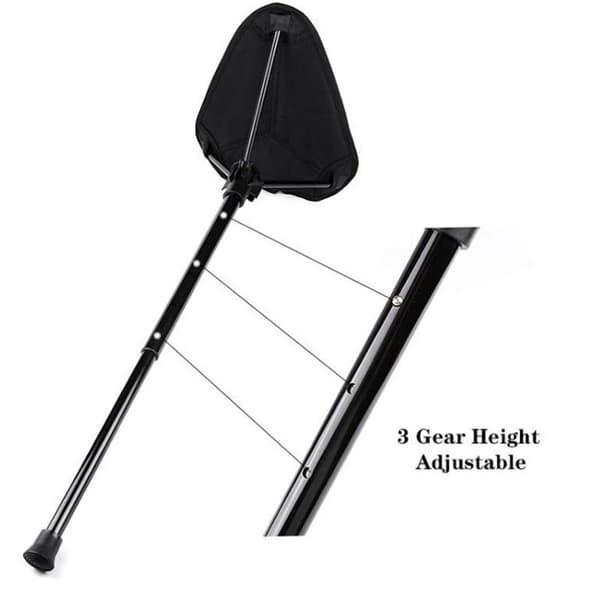 Bärbar pall med sitsjustering, hopfällbart säte, utomhusfiskestol,