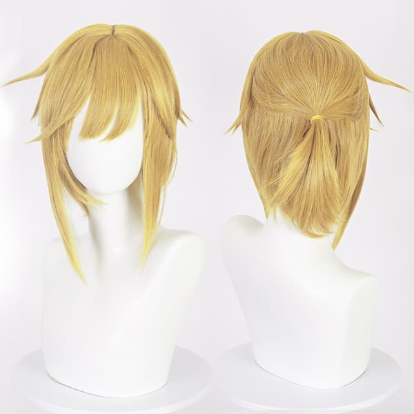 Kort blond cosplay-peruk